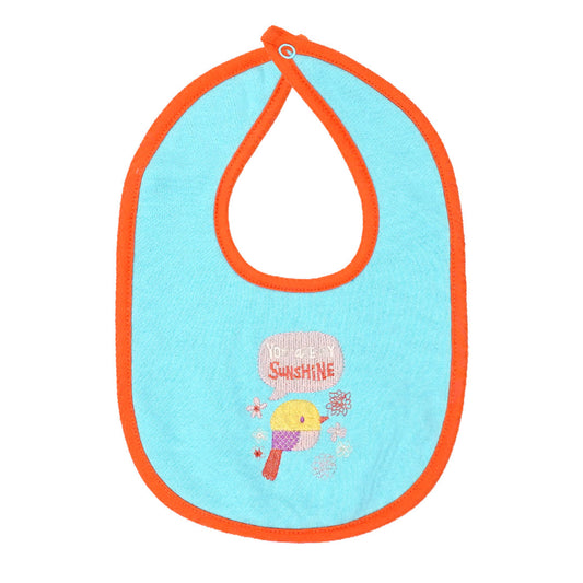 Bird House Blue Birdie Bib | Bibs & Towels | The nest clothing