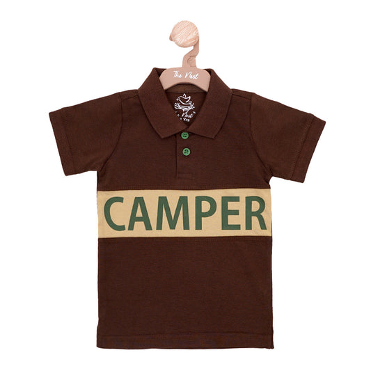 Tent And Tranquility Polo Shirt | Tops & T-Shirts | The nest clothing