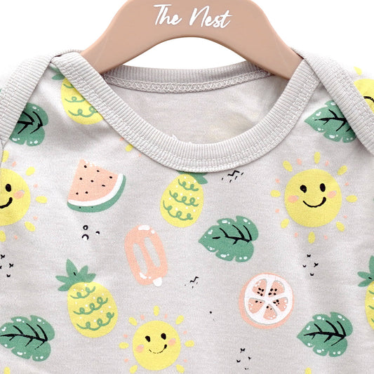 Tropical Smiley Romper | Rompers | The nest clothing