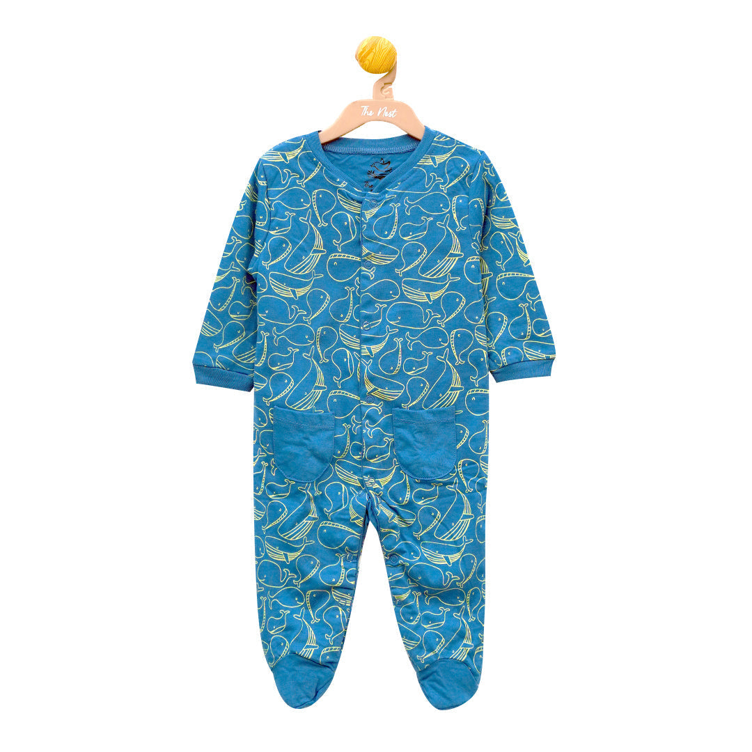 Dancing Whales Sleeping Suit | Suits & Sets | The nest clothing