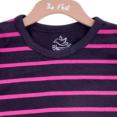 Sleeve T-Shirt with Pink Lining | Tops & T-Shirts | The nest clothing