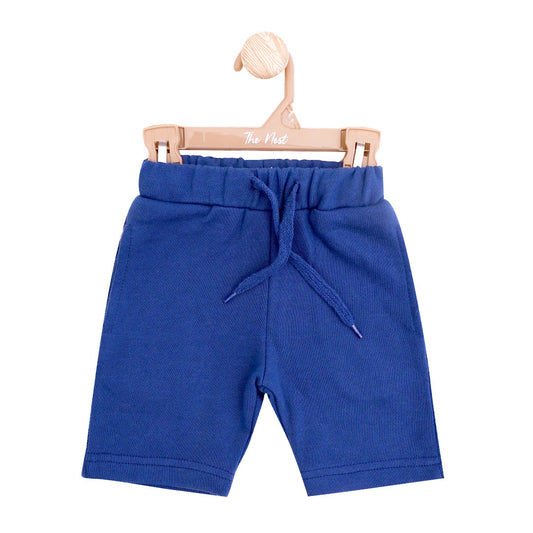 Navy solid drawstring shorts | Shorts | The nest clothing