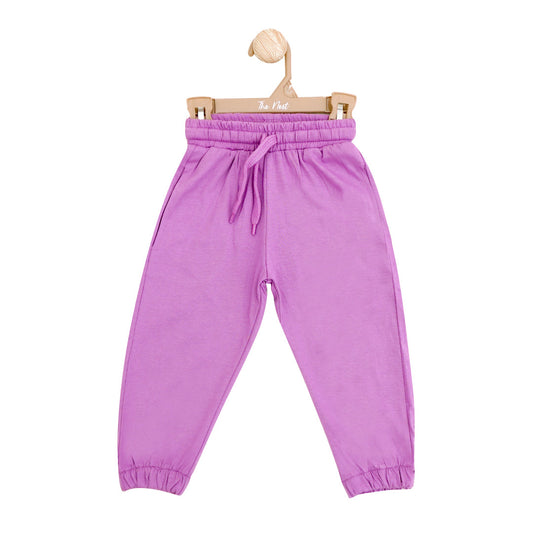 Purple solid drawstring trousers | Trousers/Pyjamas | The nest clothing