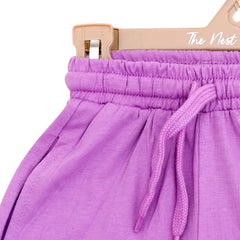 Purple solid drawstring trousers | Trousers/Pyjamas | The nest clothing