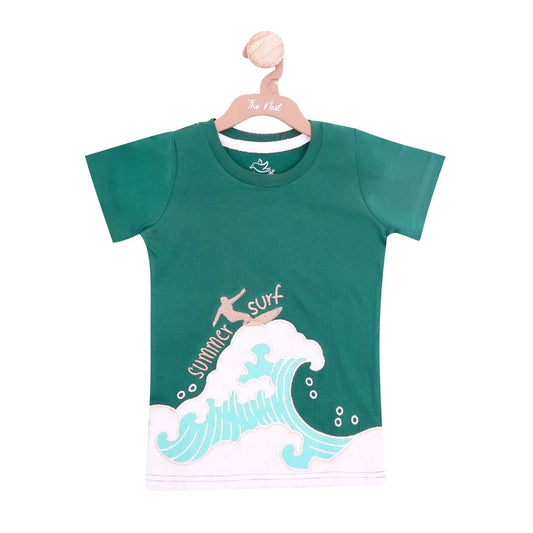 Teal Surfer T-Shirt | T-Shirts | The nest clothing