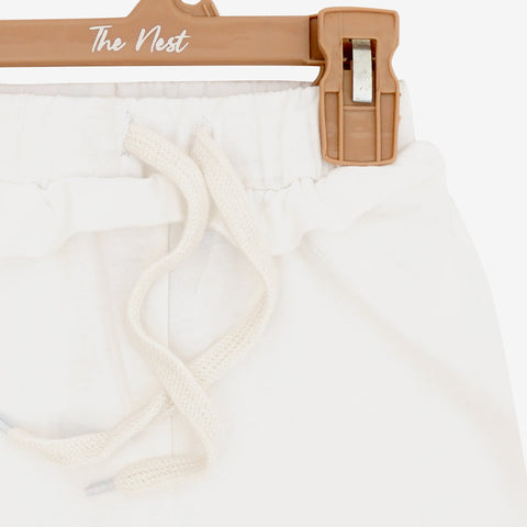 The White French Terry Trouser | Trousers/Pyjamas | The nest clothing