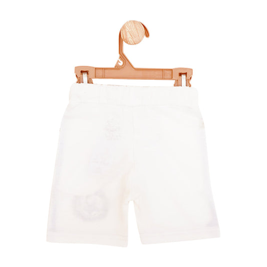 White drawstring shorts