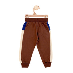 Beige and brown contrast panel trousers | Trousers/Pyjamas | The nest clothing