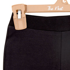 Black French Terry Bell Bottom | Trousers/Pyjamas | The nest clothing