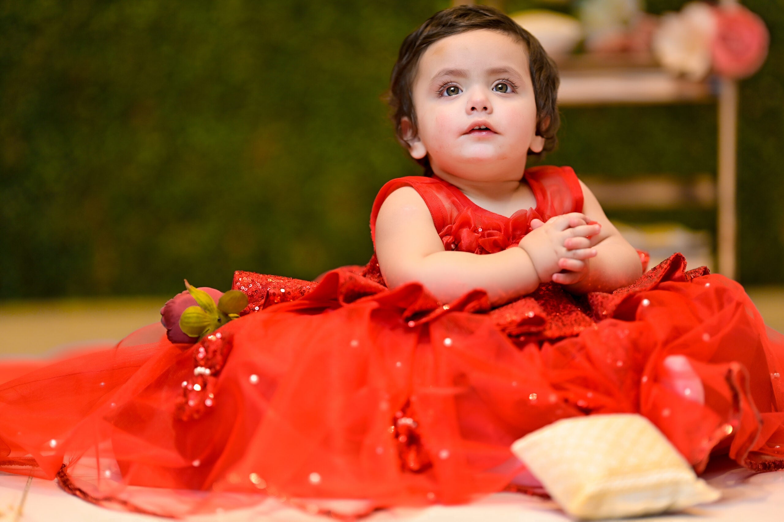 Red Bows - Scarlet Blossom | QS STUDIO | Frocks | Newborn baby clothes