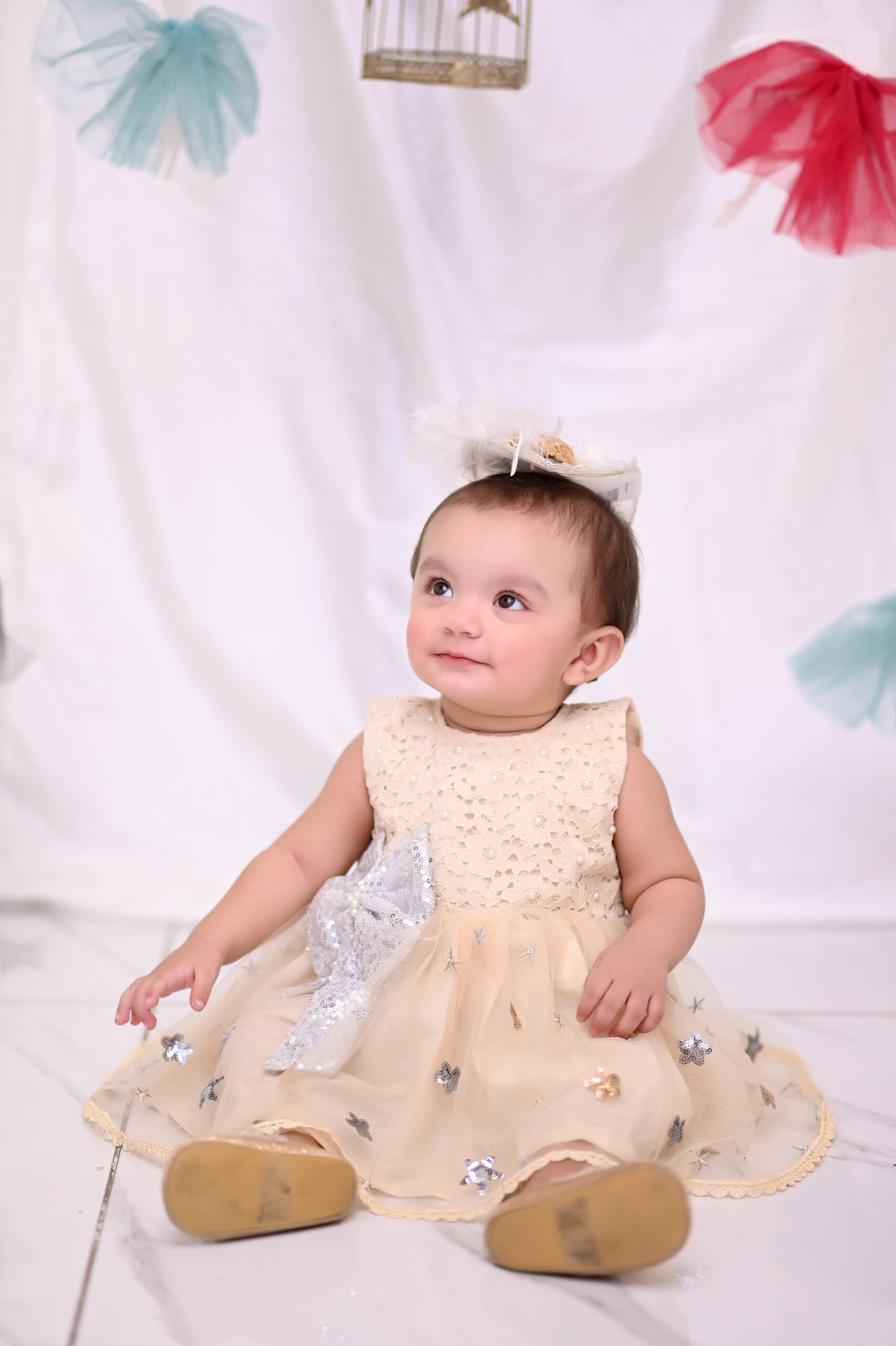 Star Embroided Net | QS STUDIO | Frocks | Newborn baby clothes