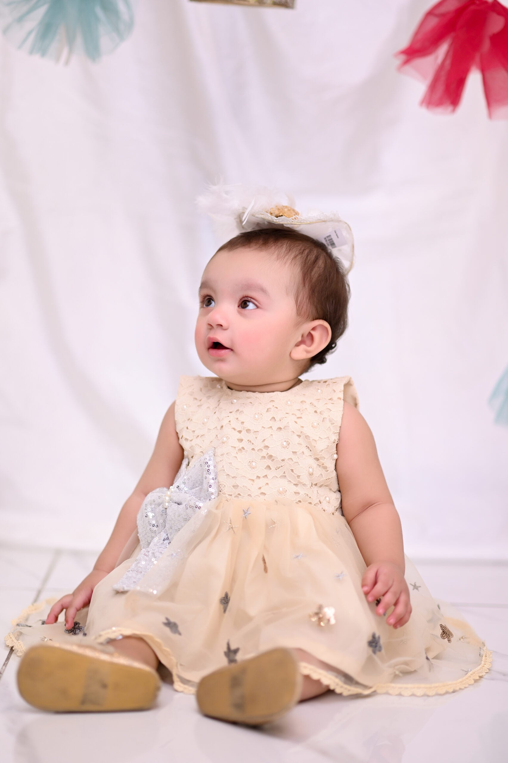 Star Embroided Net | QS STUDIO | Frocks | Newborn baby clothes