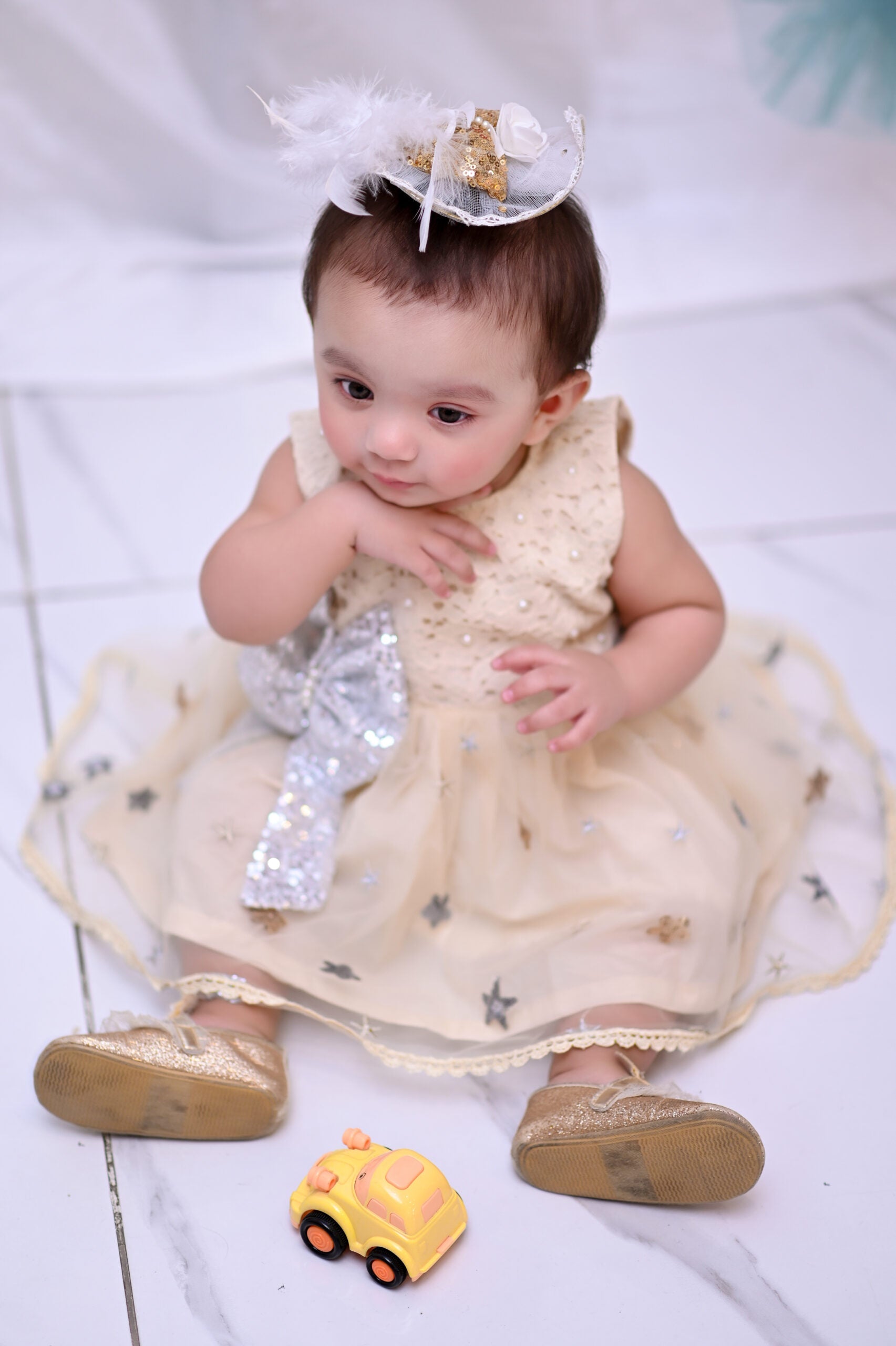 Star Embroided Net | QS STUDIO | Frocks | Newborn baby clothes