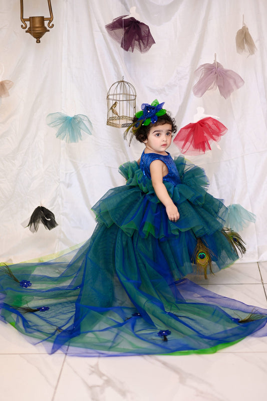 Peacock | QS STUDIO | Frocks | Newborn baby clothes