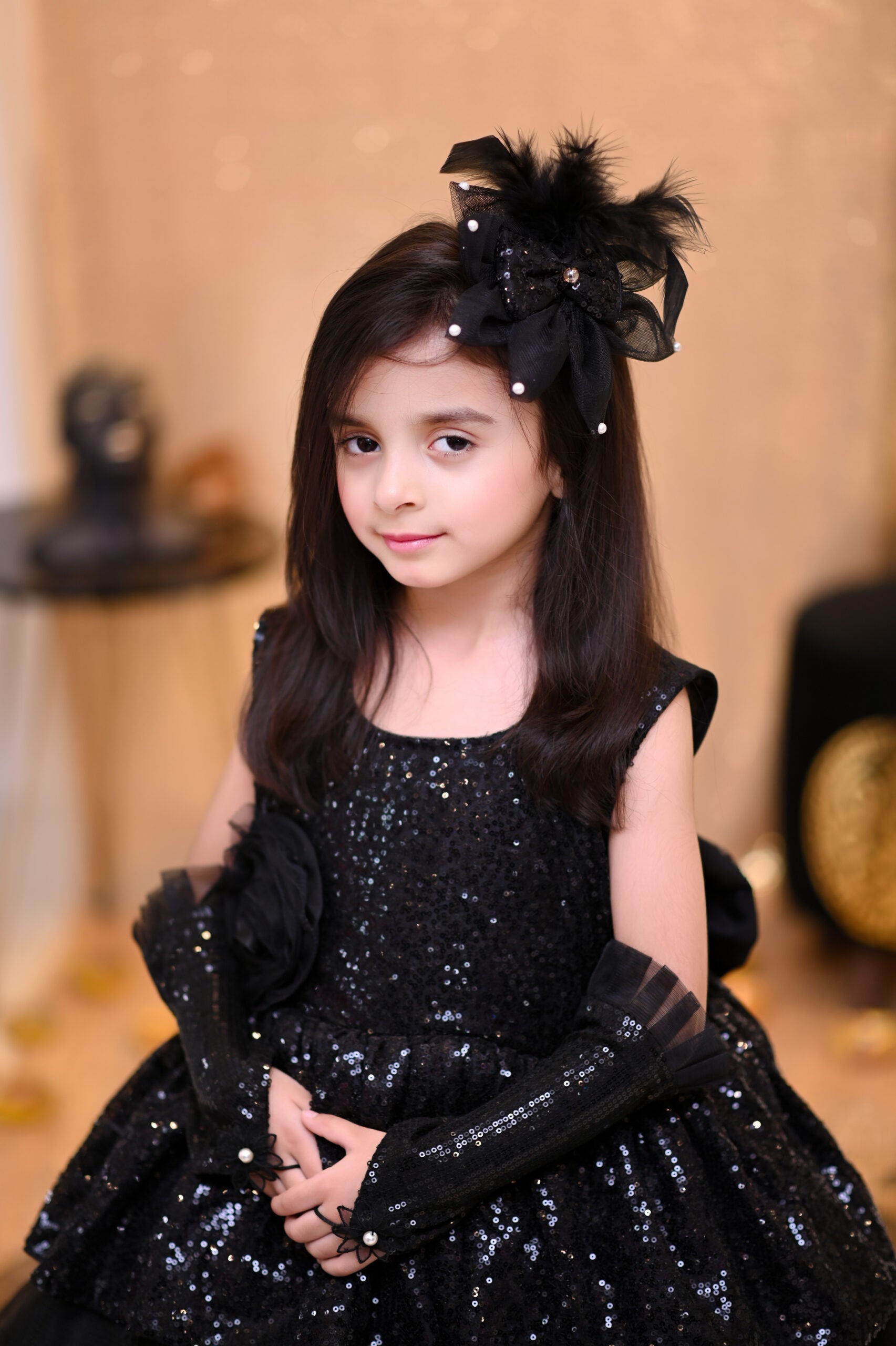 Black Rose | QS STUDIO | Frocks | Newborn baby clothes