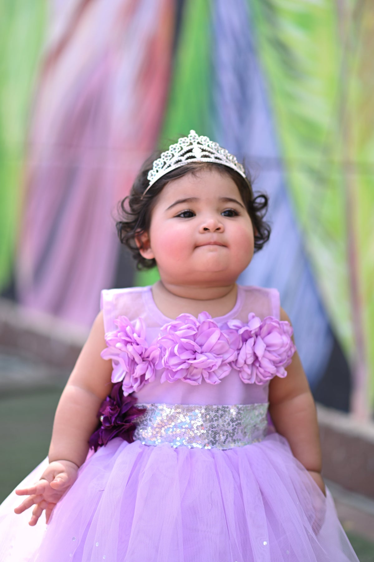 3D Flowers And Pearls. | QS STUDIO | Frocks | Newborn baby clothes