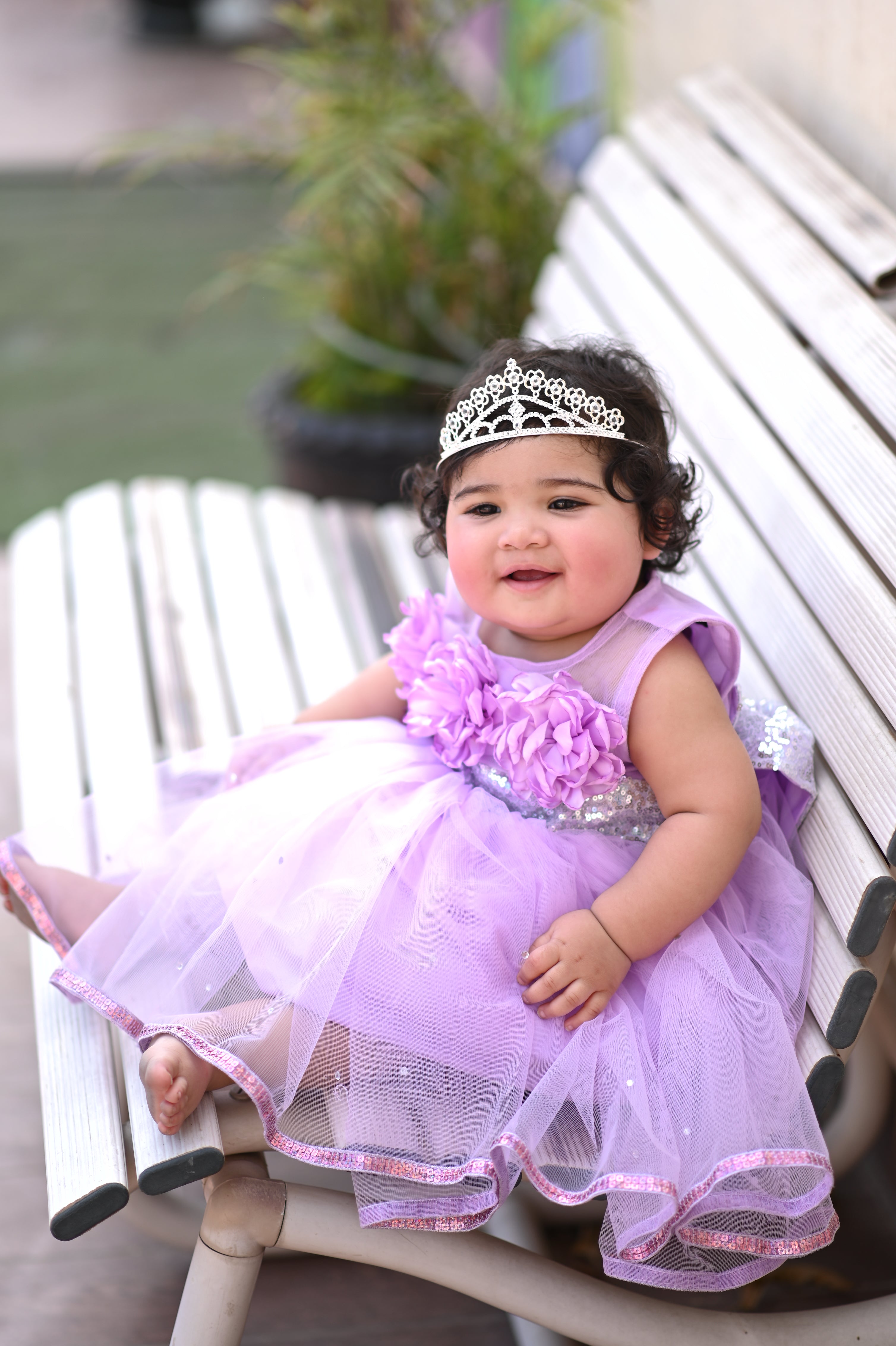 3D Flowers And Pearls. | QS STUDIO | Frocks | Newborn baby clothes