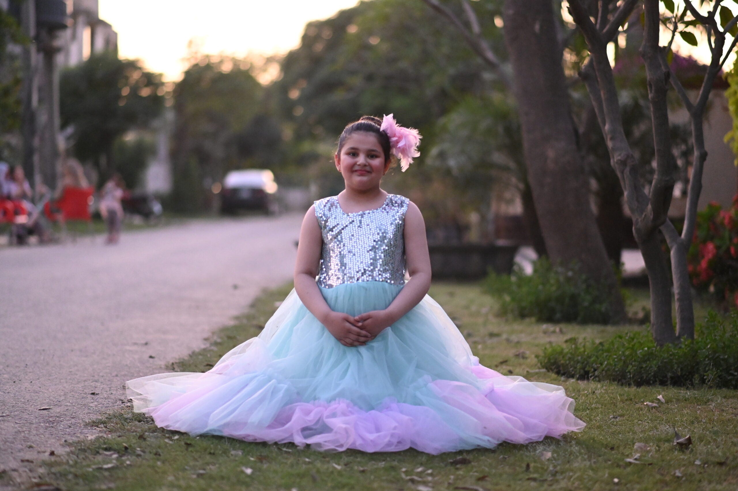 Mehar-i-mah Rainbow -majestic royal gown | QS STUDIO | Frocks | Newborn baby clothes