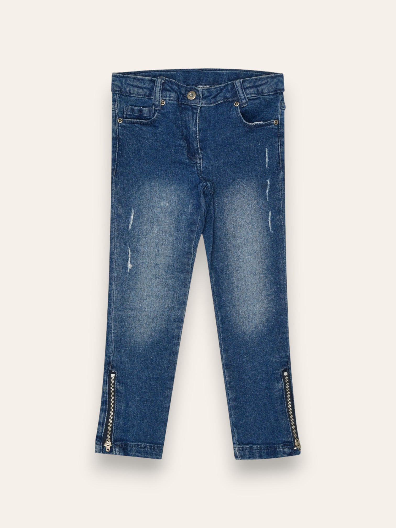 Denim Jeans with Zip Detail | Bottom | IXAMPLE