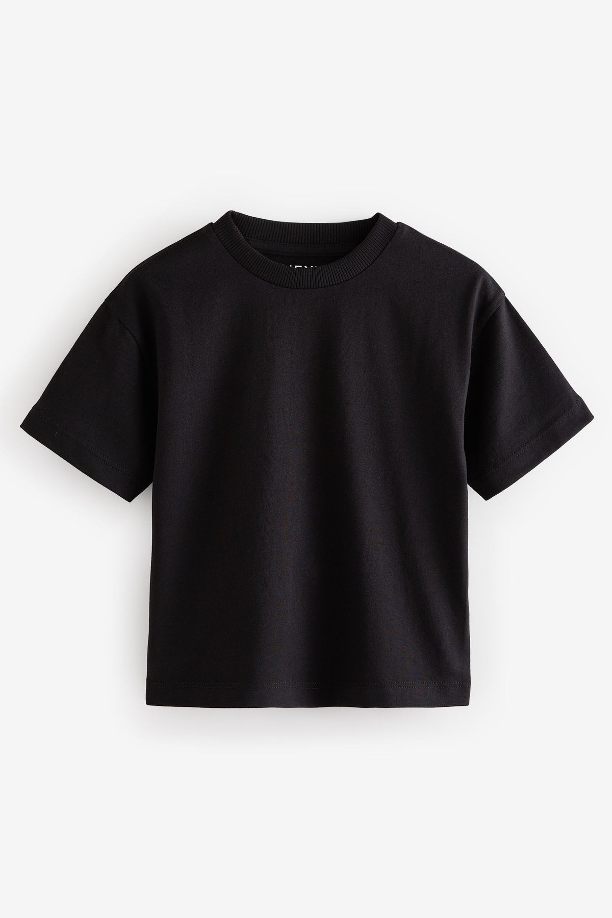 NEXT - Black Short Sleeve Plain T-Shirt (3mths-7yrs)