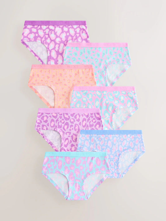 Lilac/Teal Hipsters Briefs 7 Pack (2-16yrs)