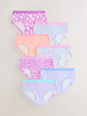 Lilac/Teal Hipsters Briefs 7 Pack (2-16yrs)