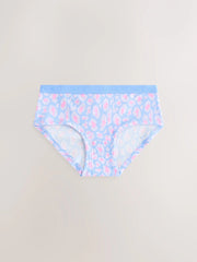 Lilac/Teal Hipsters Briefs 7 Pack (2-16yrs)