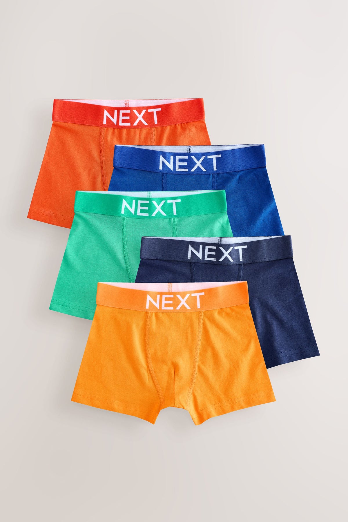 NEXT - Bright Plain Trunks 5 Pack (1.5-16yrs)