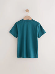 Teal Blue Regular Fit Short Sleeve T-Shirt (3-16yrs)