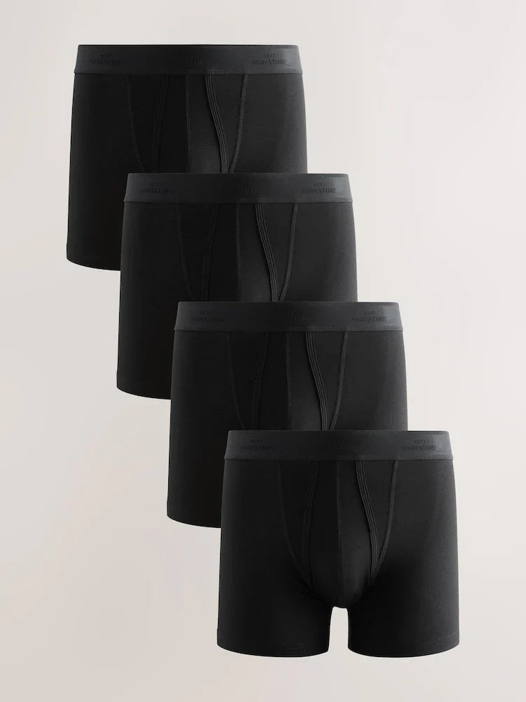 Black Modal 4 pack Signature A-Fronts Boxers