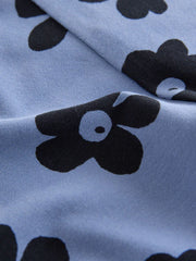 Blue Large Floral Leggings (3-16yrs)
