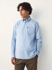 Light Blue Regular Fit Button Down Easy Iron Oxford Shirt