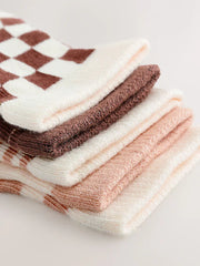 NEXT - Brown Baby Socks 5 Pack (0mths-2yrs)