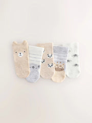 Neutral Baby Socks 5 Pack (0mths-2yrs)