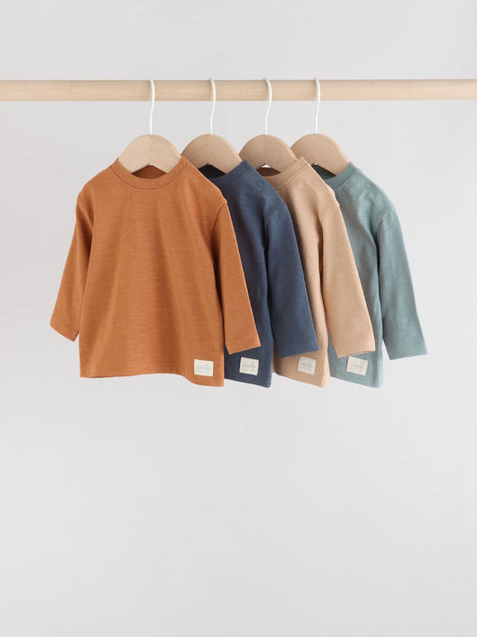Minerals Baby Long Sleeve T-Shirts 4 Pack (0mths-2yrs)