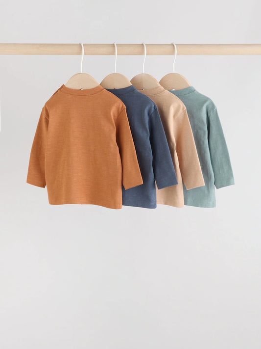 Minerals Baby Long Sleeve T-Shirts 4 Pack (0mths-2yrs)