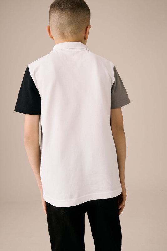 NEXT - POLO SS ZN CLRBLK MO