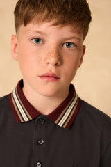 NEXT - POLO SS TIP STRI NVY