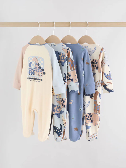 NEXT - NCNVI-Baby Boys Rompers-Navy Baby Two Way Zip Sleepsuits