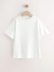 White Oversized Heavyweight 100% Cotton T-Shirt
