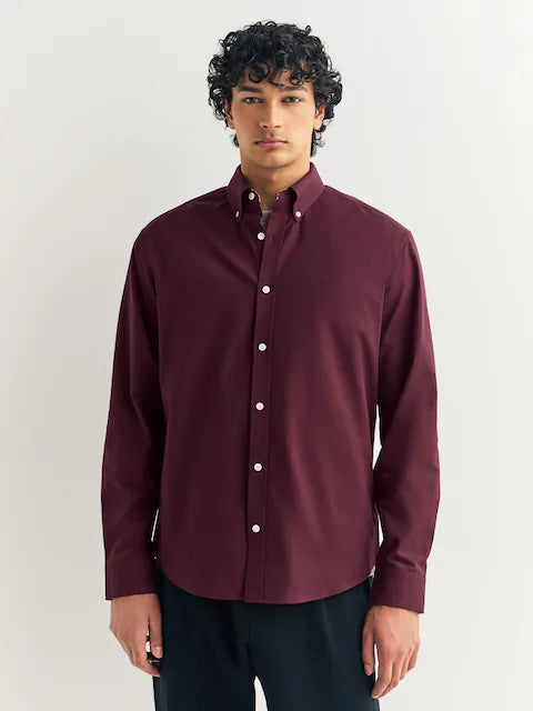SOX LS TRID BURG |BURGUNDY RED