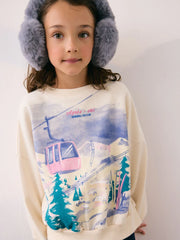NEXT - Ecru Aspen Long Sleeve Sweat Top