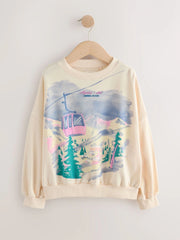 NEXT - Ecru Aspen Long Sleeve Sweat Top