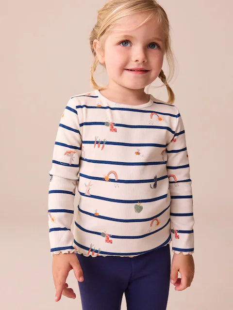 NEXT - NCNMD-Lightweight Tops-Ecru/Navy