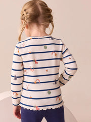 NEXT - NCNMD-Lightweight Tops-Ecru/Navy