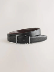 PU REV STITCH BLKBRN | BLACK/BROWN