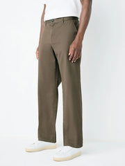 Light Brown Relaxed Fit Stretch Chinos Trousers