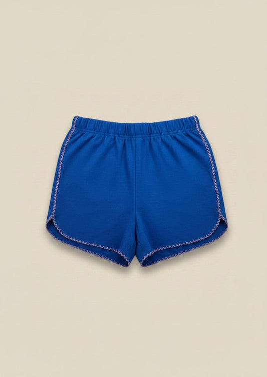 Girls Navy Terry with Detailing