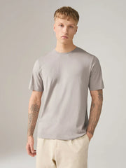 Neutral Regular Fit Essential Crew Neck Cotton T-Shirt