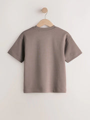 Mink Brown Graphic Heavyweight Short Sleeve T-Shirt (3-16yrs)